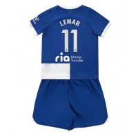 Atletico Madrid Thomas Lemar #11 Replika babykläder Bortaställ Barn 2023-24 Kortärmad (+ korta byxor)